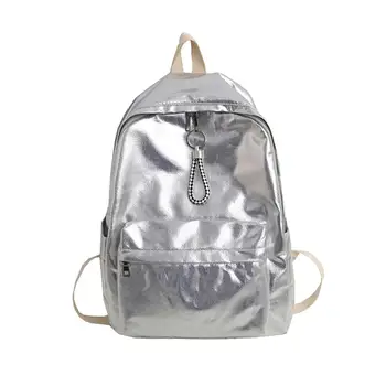 

2019 New Fashion Women Campus Solid Color Capacity Student Backpack Travel Couple Bag Male And Female Casual School Bags