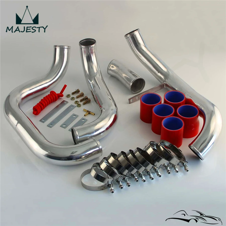 Трубопровод INTERCOOLER для N * ISSAN SKYLINE R32 R33 R34 цвет красный силиконовый шланг|hose