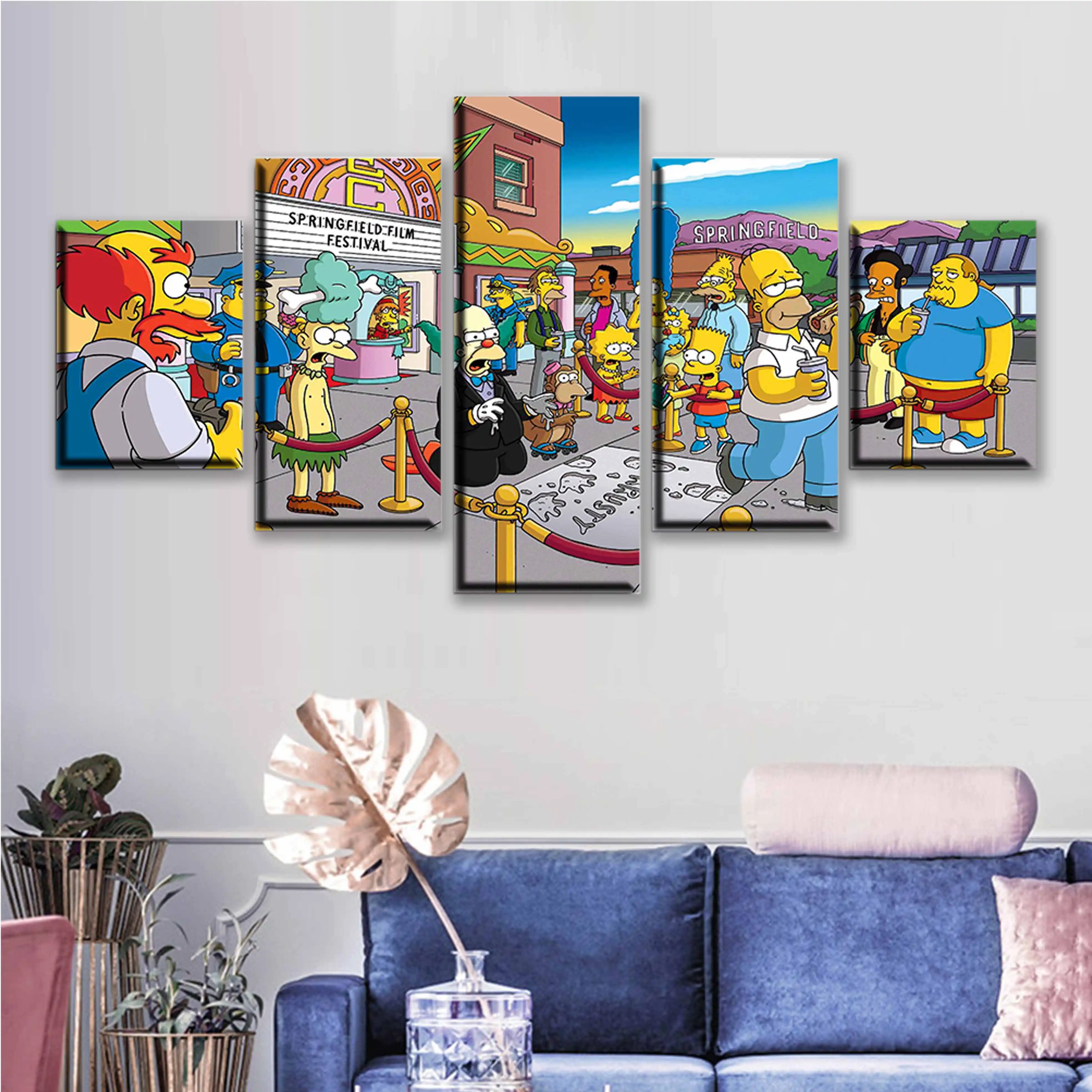 Poster Clasico De Anime De Los Simpsons E Impresiones De La Pared