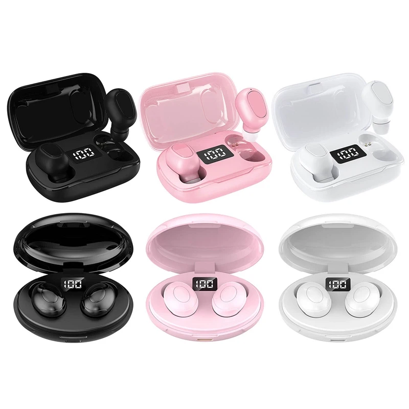 TWS Bluetooth 5 0 Earphones 2200mAh Charging Box Wireless Headphone 9D Stereo Sports Waterproof Earbuds Headsets Christmas Gift