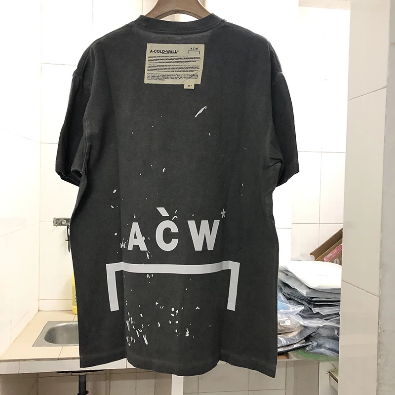 High Quality A-COLD-WALL ACW T-Shirts 1:1 Men Women Loose Top Tees Casual | Мужская одежда