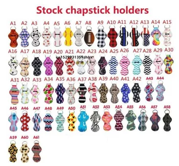 

1000pcs Softball And Baseball Printed Neoprene Chapstick Keychain Holder Party Holiday Gifts Factory wholesale