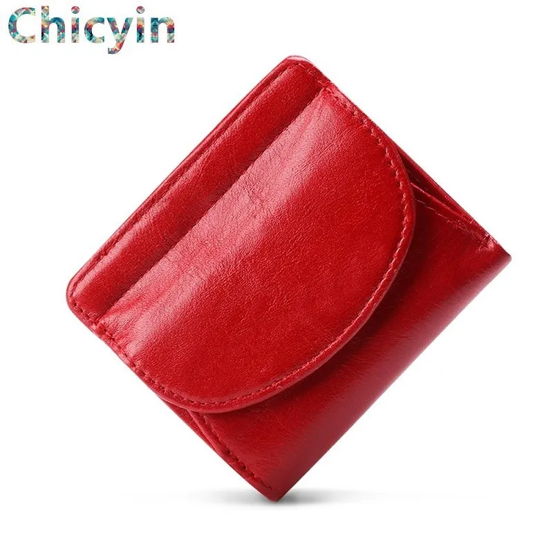 Women's Wallet Mini Genuine Leather Female Small Card Holder Short Purses With Coin Proket For Girls Money Bag Cartera | Багаж и сумки