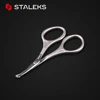 STALEKS SBC-10-4 Premium Stainless Steel Round Angle Safety Makeup Scissors Nose Hair Scissors Trimming Nose Beard Sideburns 1