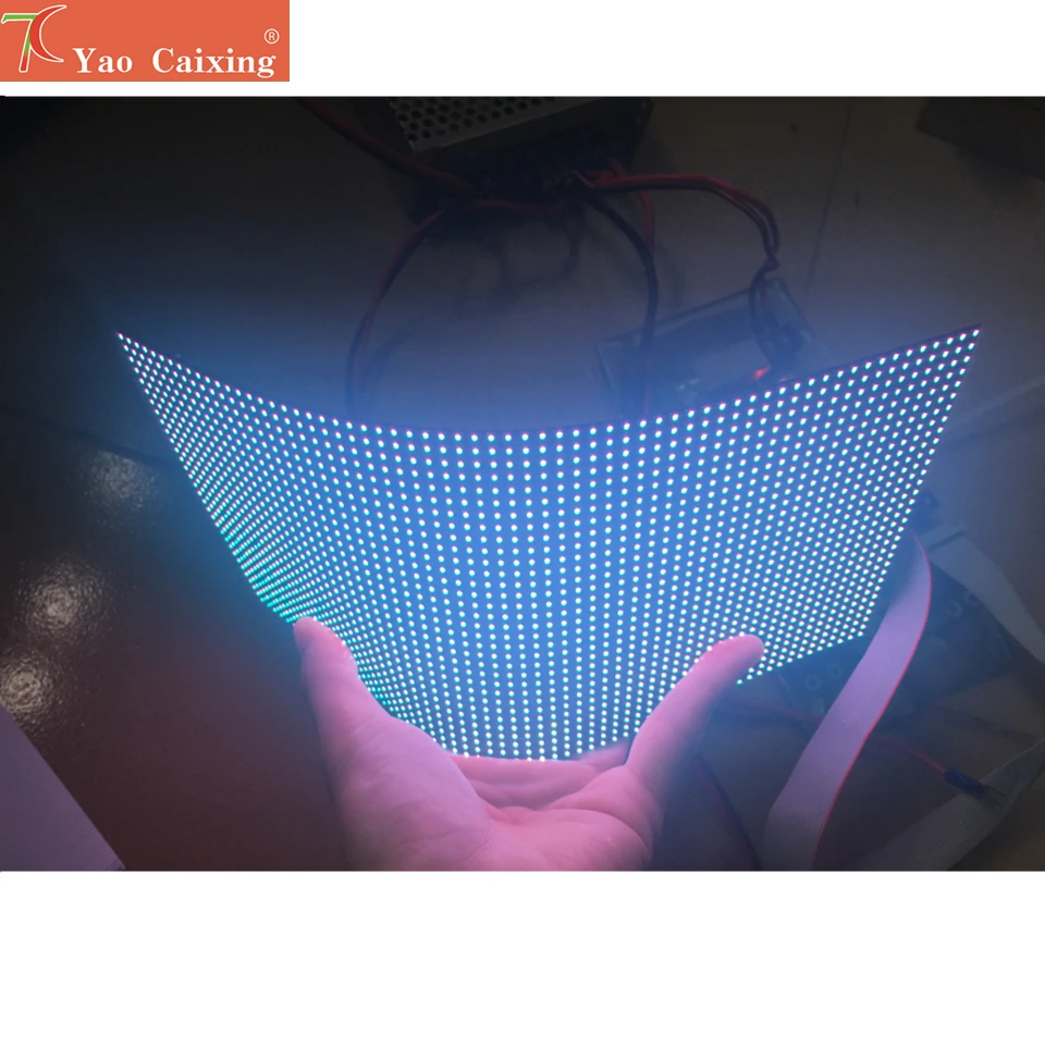 Гибкий полноцветный светодиодный модуль RGB P4 smd для помещений точечный матричный