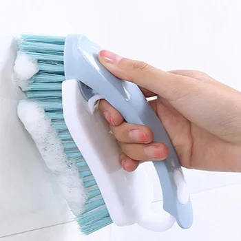 

2 in 1 Scrubbing Brush With Plastic Handle Scrub Kitchen Floor Bath Tub Detachable Multi Functional Cleaning Tool