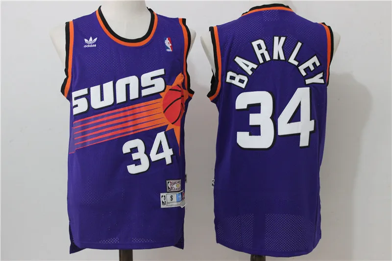 Многоцветный Phoenix Deandre Ayton Josh Jackson DEWIN Booker Steve Nash Charles Barkley мужские баскетбольные майки - Цвет: Многоцветный