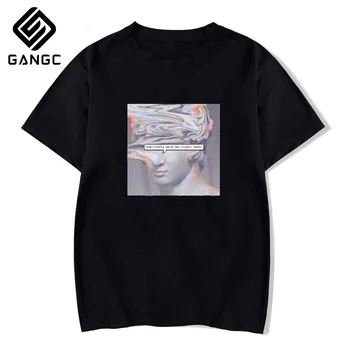 

Harajuku Men T Shirts Funny Michelangelo Statue David Print Tops Summer Casual Streetwear Short Sleeve Tees Hip Hop T Shirts