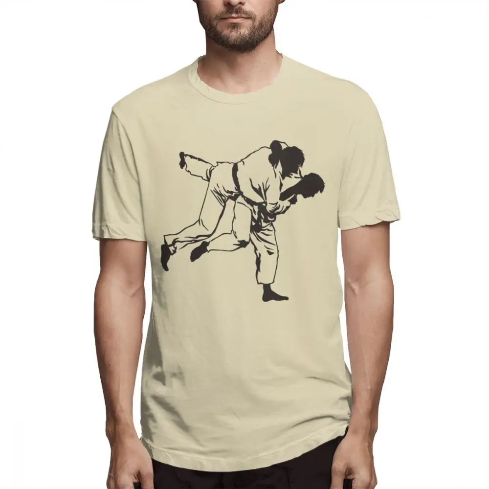 Мультяшный дизайн для человека, бразильский jiujitsu jujutsu, футболка для дзюдо, новая уличная Мужская футболка из чистого хлопка - Цвет: Хаки