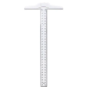 

12inch 30cm Measuring Drafting Supplies Easy Calibrating Gauge Transparent Plastic Layout Work School Office T Ruler Student
