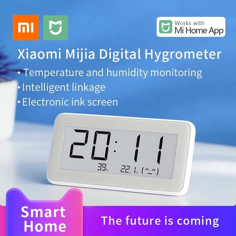 Умный Цифровой гигрометр Xiaomi Mijia BT4.0 Bluetooth датчик температуры и влажности ЖК