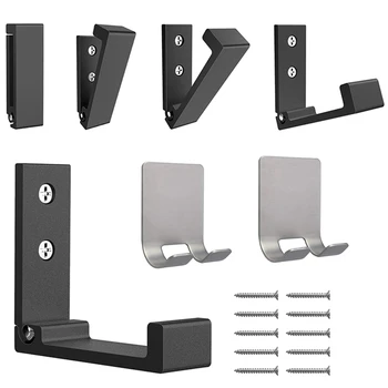 

7 Pcs for Robes, Coats, Towels, Keys, Bags, Home, Kitchen, Bathroom Hook, 2 Pcs Double Hook & 5 Pcs Single Hook CNIM Hot