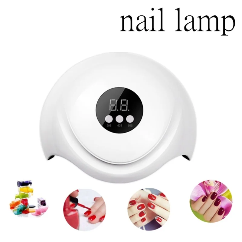 1Pc UV Lamp For Manicure LED Nail Dryer Lamp Sun Light Curing All Gel Polish Drying UV Gel USB Smart Timing Nail Art Tools