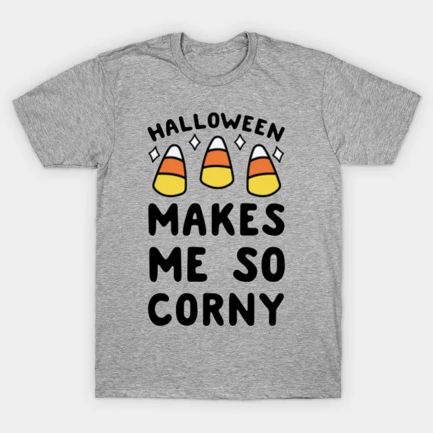 Men t-shirt Halloween funny candy corn tshirt Women t shirt | Мужская одежда