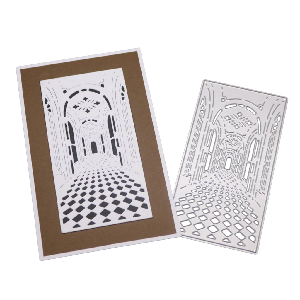 Gate Door Metal Cutting Dies Stencil DIY Scrapbooking Album Stamp Paper Card Embossing Craft Decor | Дом и сад