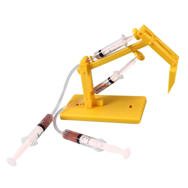 

Technology small production diy pneumatic hydraulic piston excavator model creative assembling car educational toys