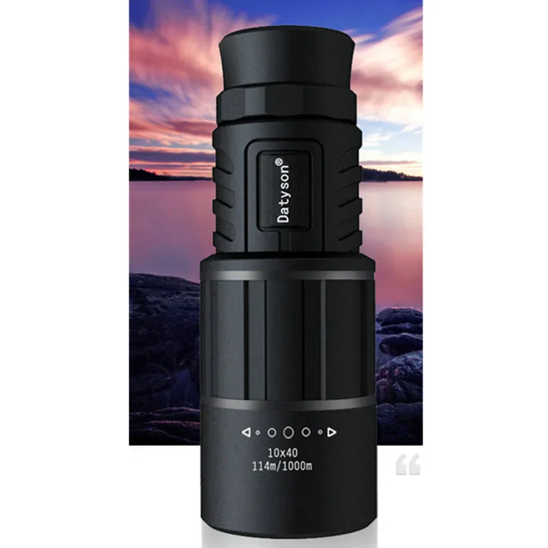 

Монокуляр Datyson Black Fox Series 10x40 мм, HD зеленая пленка с двойной фокусировкой, 10-кратное издание для мобильных телефонов, D10X40