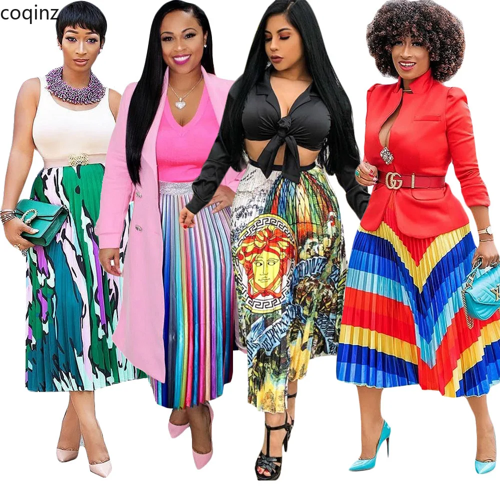 Макси сексуальные длинные юбки женские s Уличная Женская плиссированная юбка Largas Mujer Jupe Plissee Femme Falda Plisada S3524