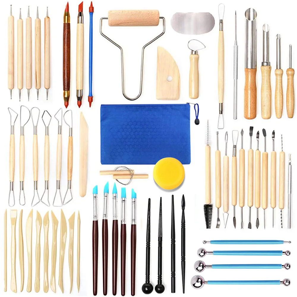 DIY Ceramics Clay Sculpture Polymer tool set Beginner's Multi-tools Craft  Sculpting Pottery Modeling Carving Smoothing