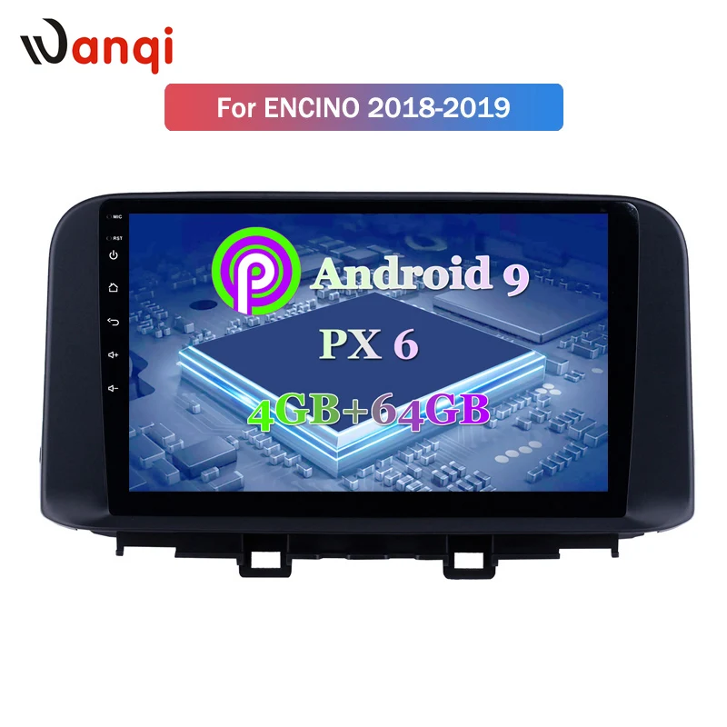 Excellent 10.1 inch Android 9.0 IPS GPS Navigation Radio for 2018 2019 Hyundai ENCINO with WIFI AUX Bluetooth 0
