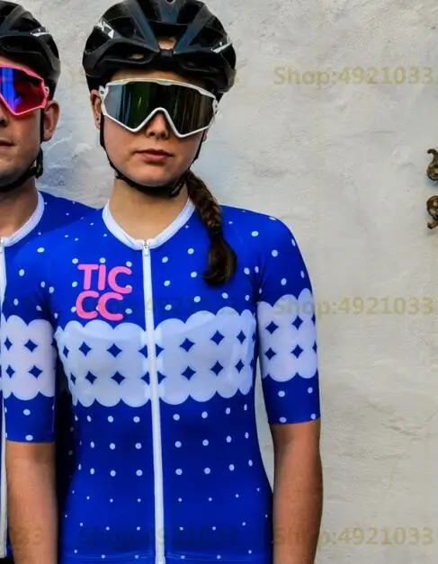 11 Es ticc Equipo Ciclismo Jersey Mujer Verano Nuevo Estilo De Carretera Ciclismo Ropa Deporte De Carreras De Manga Corta Camisa - Цвет: 11
