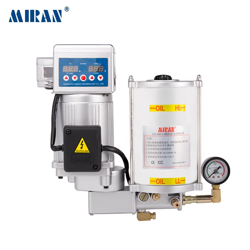 Miran Grease Lubrication Pump MRH-1232-100TB 1L Automatic Lubricator Without Pressure Switch and Level for Machines | Инструменты