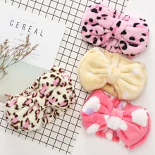 Напрямую от производителя продавая креативно-Южная Корея Экстра-большой толстый фланелевый бантик резинки для волос Макияж Лицо мыть волосы полоса