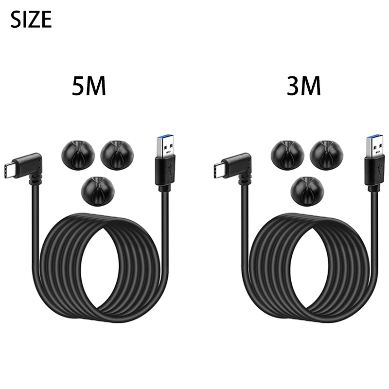 Oculus Quest 2/Quest 용 USB 3.0 to USB C 링크 케이블 Oculus Quest VR 용 고속 데이터