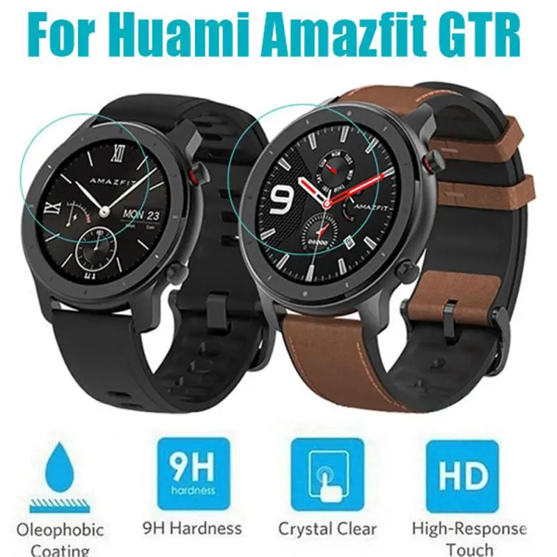 

Eye Protection Purple Tempered Film For AMAZFIT GTR Smart Watch 42/47mm HD Screen Protector Shatterproof Accessories