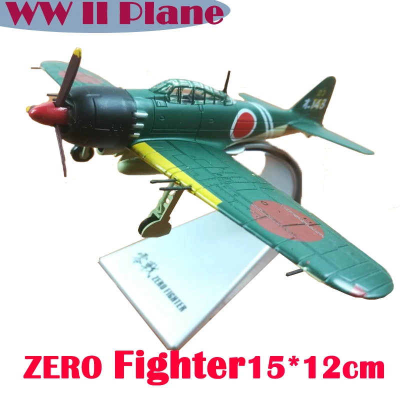 Модель самолета 1/72 WW2 японский истребитель Zero 0 литая пластиковая | Вертолеты, самолеты, корабли, космическая техника -4000300017180