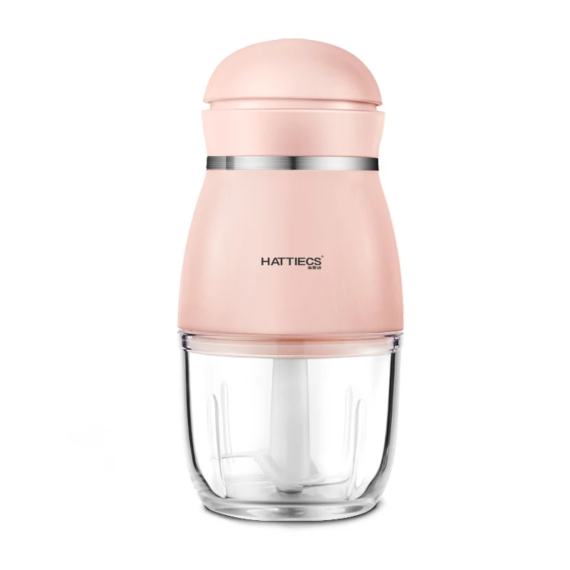 120W Electric Meat Grinder Mini Portable 300ML Capacity Meat Spices Chopper Handhold Food Blender Mixer Ingredients Cutter