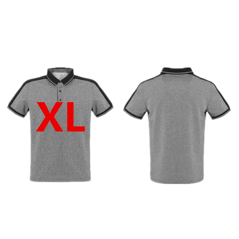 Оригинальные Модные хлопковые рубашки поло Xiaomi, Мужская Повседневная дышащая верхняя одежда с коротким рукавом - Цвет: Gray XL
