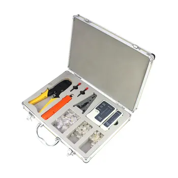 

YG-K500RS Network Cable Clamp Set Crystal Head Combination Kit Network Wiring Tool Portable Practical Network Cable Clamp