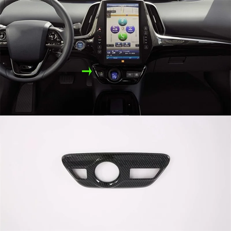 Для Toyota Prius LHD ABS углеродное волокно коробка передач крышка рамка панель передач авто наклейки для переключения передач отделка автомобиля-аксессуары для укладки