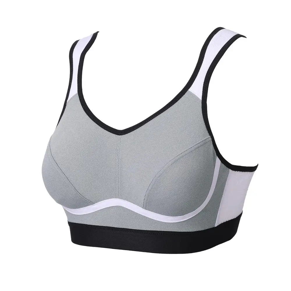 SYROKAN Women High Impact Support Moisture-wicking Bounce Control Workout Wirefree Non Padding Plus Size Sports Bra sports bra
