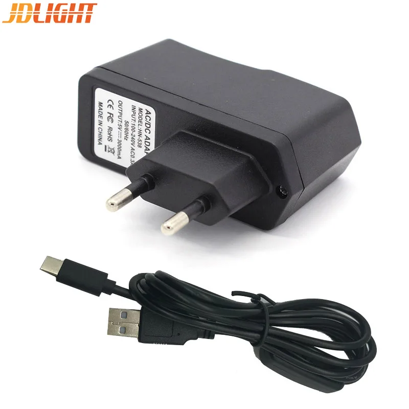 Адаптер питания переменного тока Raspberry Pi 4 USB-кабель Тип C 5 В 3 А для Модель B +
