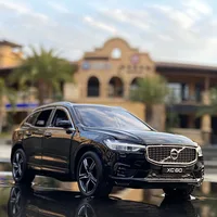 1:32 VOLVOS XC60 XC90 SUV Off-road Diecast Alloy Car Model Toy Cars Sound Light Pull Back Car Vehicle Children Toy Collection 1