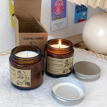 

Home Decor Aromatherapy Scented Candles Gift Set Natural Soy Wax Aromatherapy Candles Home Living Room Festival Candles Kit