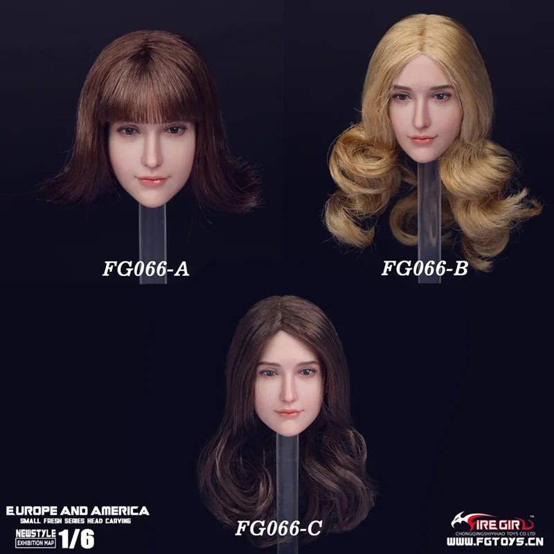 FireGirl игрушки FG066 1/6 в европейском и американском стиле; милая Красота головка Скульптура для детей возрастом от 12 дюймов Коллекционная Tbleague бледно-фигурка героя «сделай сам»