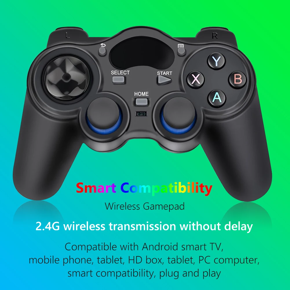 2.4G USB  ü   Ʈѷ  е, PS4/PS3/ġ/ȵ̵ ġ TV ڽ/Ʈ tv OTG  2  