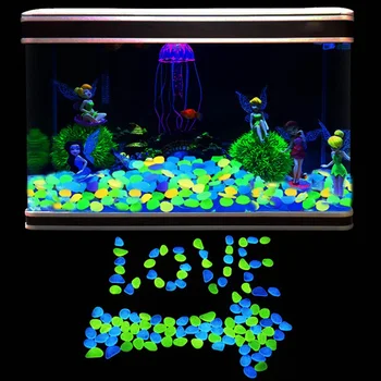 

Garden Decor Luminous Stones Glow In Dark Decorative Pebbles Outdoor Fish Tank Decoration Pebble Rocks Aquarium Mix Color