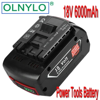 

Original 18V 6000mah Rechargeable Li-ion Battery For Bosch 18V Battery Backup 6.0A Portable Replacement BAT609 Indicator light