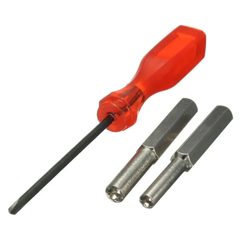 Горячая XD-3.8mm 4,5 мм Tri-Wing отвертка наконечник Ремонт для NES N64 Gameboy, красный