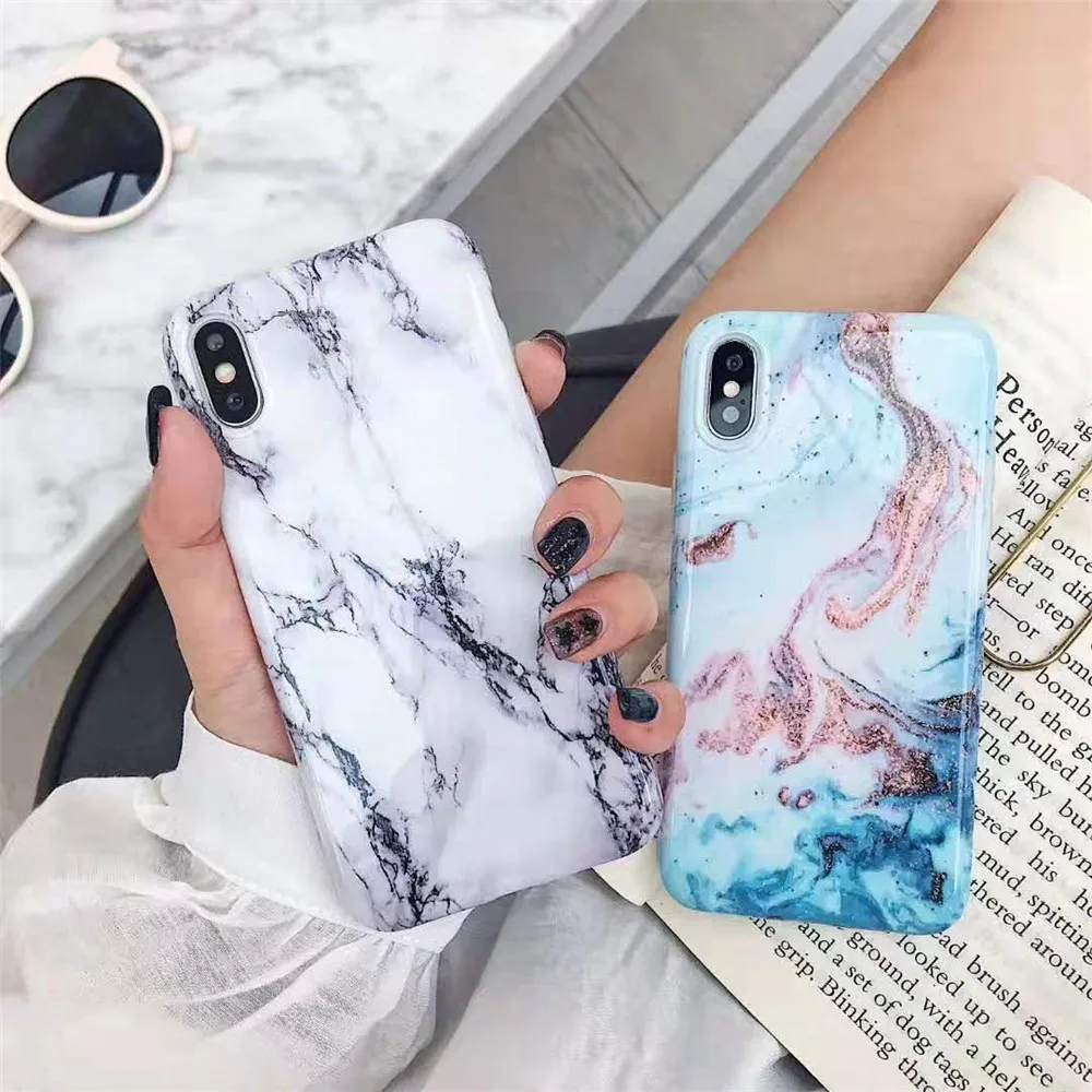 

Phone Case For iPhone 11 Pro X XS Max XR Case Luxury Marble Soft Silicone Cover For iPhone 6 6s 7 8 Plus 11 Pro Max Case Cover