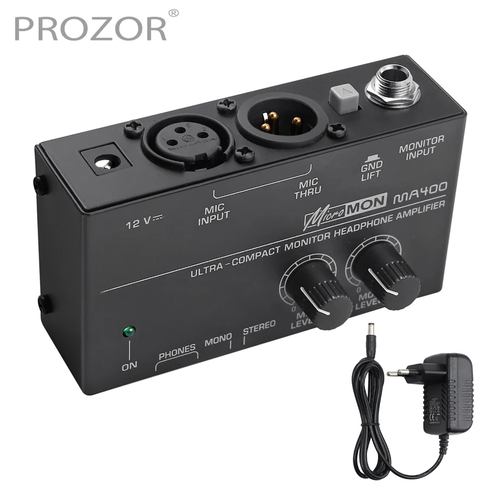 Prozor MA400 ультра-компактный усилитель для наушников микрофона XLR аудиосигнала до 6 35