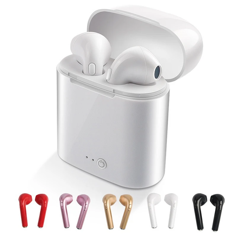 

Headphone I7S TWS Wireless Bluetooth Earphone in-Ear Stereo Earbud Headset with Charging Box for All Bluetooth Phone Tablet