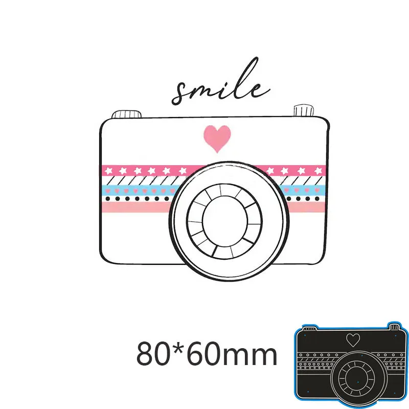 Camera Metal Cutting Dies Stencil Scrapbook Paper Card Craft Embossing DIY