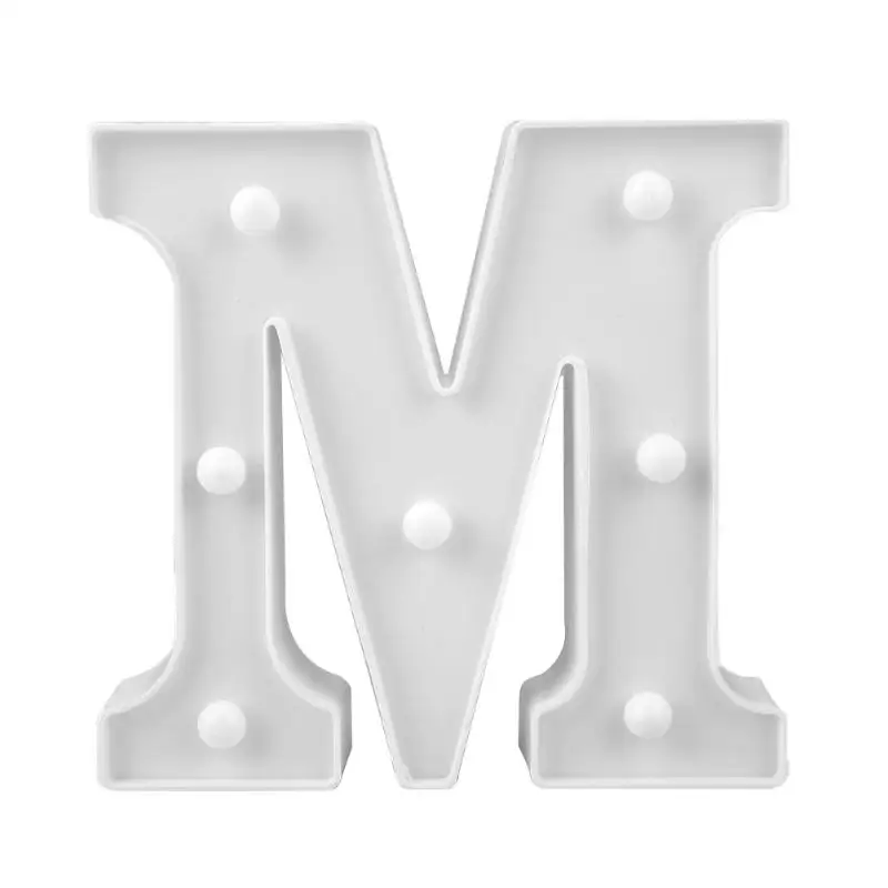 DIY 26 английские буквы светодиодный ночной Светильник Marquee знак Алфавит 3D настенный ночной Светильник домашняя одежда для свадьбы, дня рождения Декор