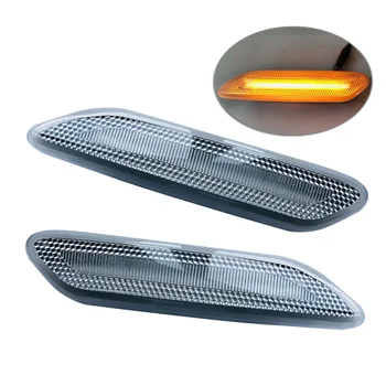 

1 Pair Turn Signal Lights LED Side Marker Lamp Amber 12V Replacement Car