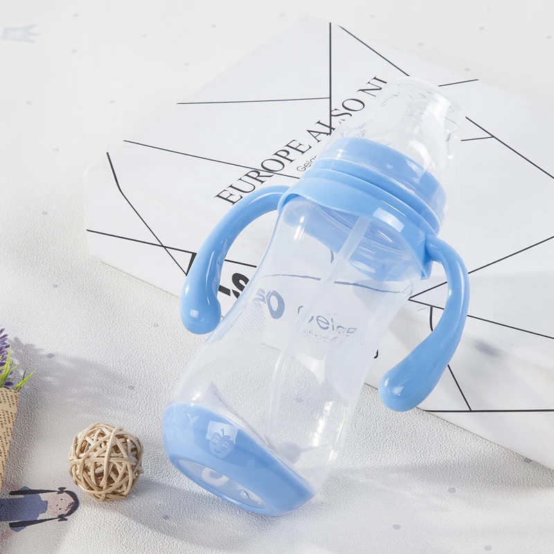 Детская бутылка для изменения цвета PP BPA свободная бутылка для комления молоком с противоскользящей ручкой и крышкой чашки бутылка для воды 180/240/320 мл